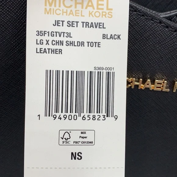 MICHAEL KORS
Jet Set Large Saffiano Leather XChain Shoulder Bag BLACK CO… - Picture 10 of 14